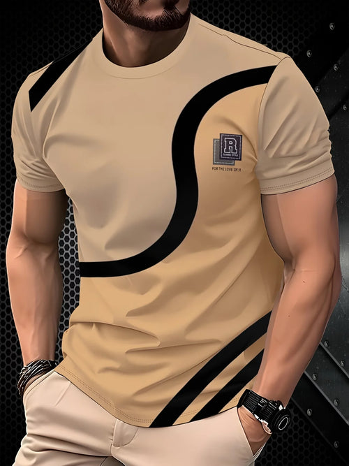 Camiseta Streetwear Patchwork | Negro, Verde y Blanco