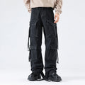 Men Streetwear Hip Hop Multi Pocket Loose Casual Plus Size Cargo Jeans Denim Pants Cityboy 28-40 Y2k Jeans Trousers Clothes